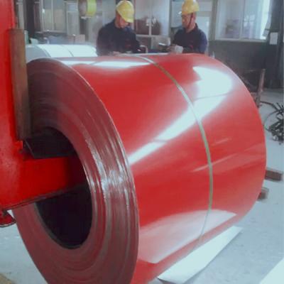 China Red Construction 0.013mm Aluminium Sheet Coil for sale