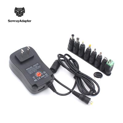 China Electric device factory price 30w universal 3v to 12v charger ac dc adapter for sale