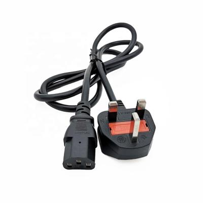 China UK Laptop Plug AC Power Cord With Female Power Cord Ends For Computer for sale