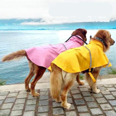 China Wholesale Viable Waterproof PU Waterproof Reflective Raincoat Adjustable Pet Cat Dog Vest Pet Dog Raincoat Adjustable for sale