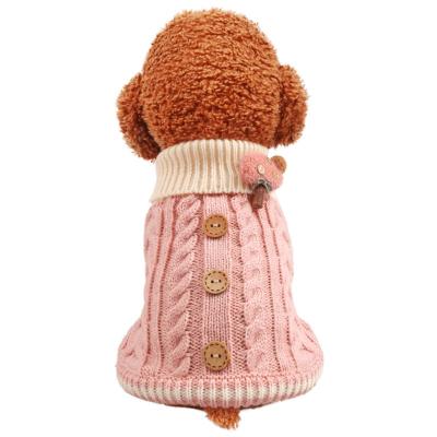 China Sustainable Pet Sweater Dog Clothes Pet Sweater Fashion Design Can Be Customized Dog Outing Sweater for sale