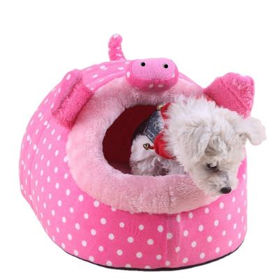 China Breathable Pet Bed for Soft Pet Nest Cat Plush Cat Kennel Bed Dogs Cats Nest Comfortable Sleeping Pet Nest for sale