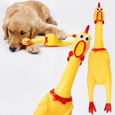 China Viable Screaming 40cm 17cm 31cm Chicken Toys Squeeze Healthy Pet Cat Toy Toys For Small Dogs Large Pet Supplies for sale