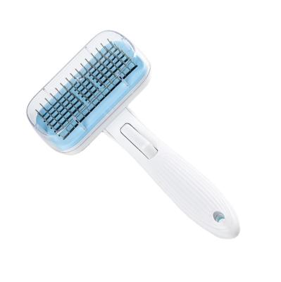 China Plastic Pet Product Open Comb Stainless Steel Cat Self Comb Stainless Steel Pet Hair Comb Dog Swimming Pool Dog Cleaning Brush for sale