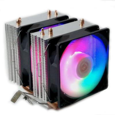 China Main Silent Desktop CPU Cooler CPU Computer Radiator Fan Copper Tube Heat Pipe PC Case CPU Cooler for sale