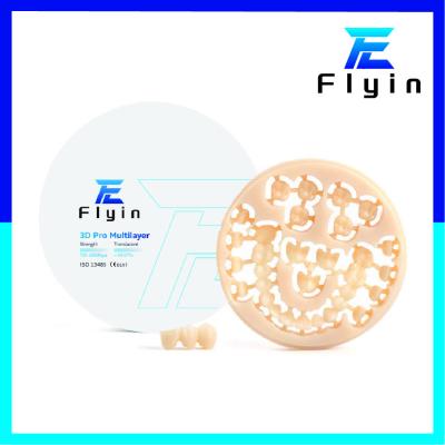 China 3D Pro Multilayer Zirconia Block CAD CAM Zirconia Ceramic Blocks Dental Materials for sale