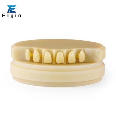 China CAD CAM Clear Pmma Block Dental with Flat And Hard Surface for sale