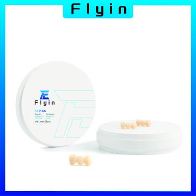 China Flyin ST Dental Zirconia Bloco Super Translúcido 10mm-25mm Bloco Cerâmico à venda