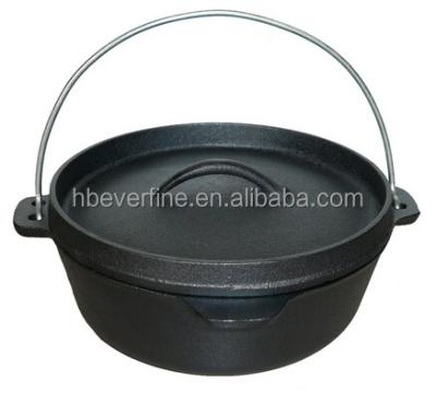 China Durable Pre-Seasoned 6qt Cast Iron Camping Dutch Oven for sale