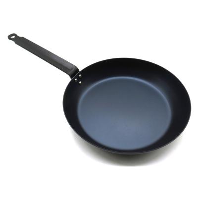 China Sustainable Lightweight Carbon Steel Pre-Seasoned Frying Pan for sale