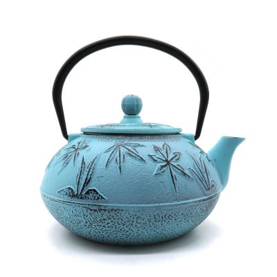 China Durable Cast Iron Tetsubin Japanese Tea Kettle with Fully Glazed Interior for sale