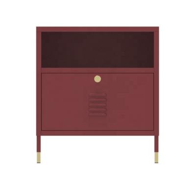 China Low Convertible Sofa Side Metal Style Nightstand Locker Side Standing Nordic End Table for sale