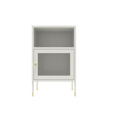 China Convertible Steel Storage Cabinet Locker Side Bed Metal Furniture Living Room Small Clothes Wardrobe for sale