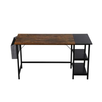 China Adjustable Industrial Wood Frame Metal Frame Home Office Simple (Height) PC Computer Computer Desk for sale