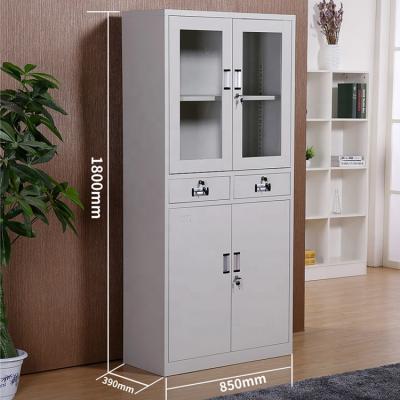 China Metal Tier 4 (Size) Office Furniture Archivador Furniture Vertical Fireproof Flat Iron File Cabinet Side Closet Adjustable File Storage for sale