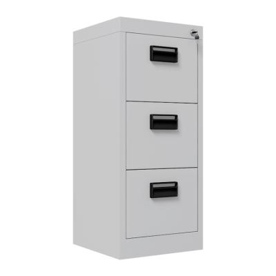 China Environmental Friendly Common Design Steel Office Furniture Used Storage Overturn Safety 3 Drawer Cabinet for sale