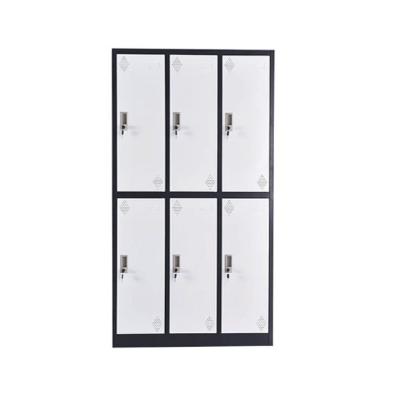 China Metal Laundry Locker Steel Cabinet (Other) Metal School Locker Room Storage Lockers 6 Adjustable Steel Door for sale