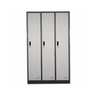 China (Others) Adjustable Lockers For Cloakroom Knock Down 3 Door Steel Cheap Clothing Lockers for sale