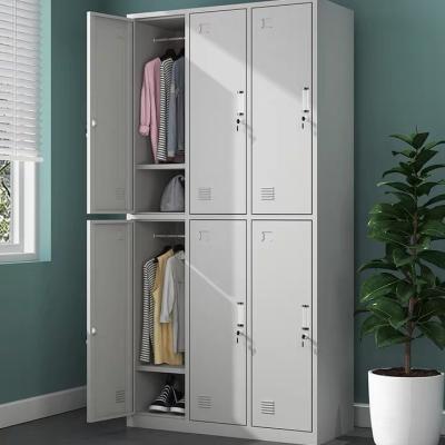 China Modern Metal Cabinet Supplier Customized OEM Gym Office 6 Door Staff Clothing Shoe Cabinet Lockers Lockers for sale