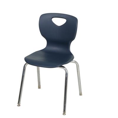 China Modern School Stacking PP Cheap Plastic Four Leg Furniture College Chair Plastic Chair for sale