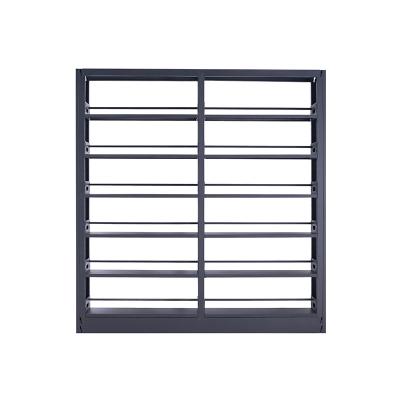 China Traditional School Library Furniture Metal Wood Combination Book Display Storage Racks Shelves for sale