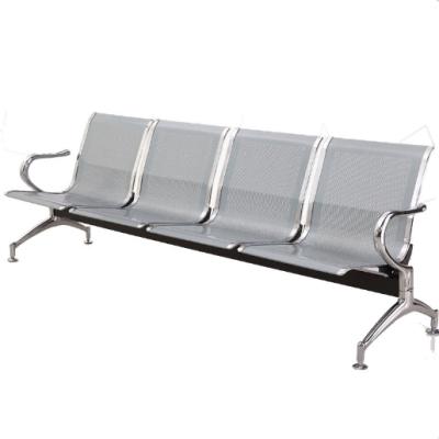 China Sit public waiting chair 3 seater metal pu 3 seater airport snugly tandem seat bench for sale