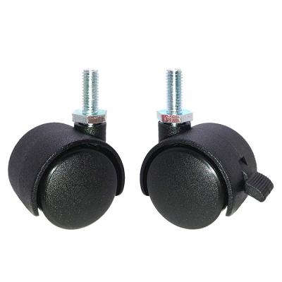 China 30mm Traditional Furniture Nylon PU Caster Office Chair Wheels For Office Chair for sale