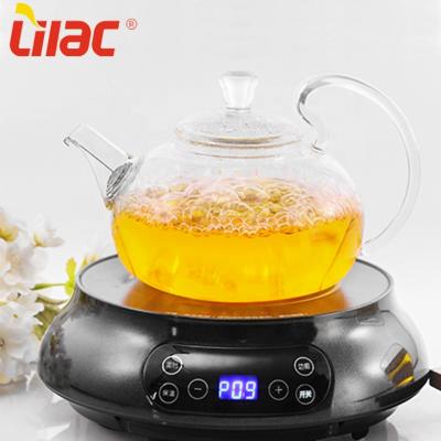 China Viable 1100ml lilac electronic kungfu tea maker cup glass pot set with infuser for sale