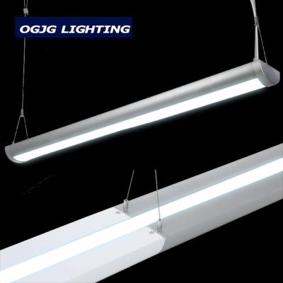 China Replaceable LED Strips Linkable Pendant Lights Hanging Lamp School Through Light Linear LED Suspended Lighting Fixture for sale