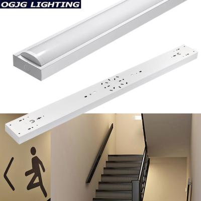 China school/stairwell/corridor/garage/shop ETL cETL 105lm/w 4ft led string light ceiling backup battery holder led linear stairwell lights for sale