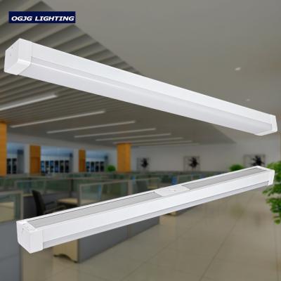 China OGJG Workshop ETL Listed 4ft 8ft Commercial Shop Lighting Fixtures Office Ceiling Lamp 0-10V Dimming LED Linear Light for sale