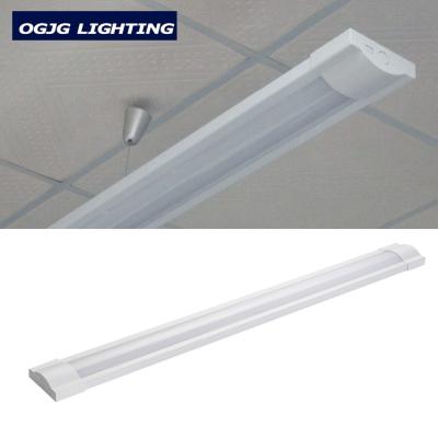 China Aluminum+PC cover Aluminum+PC cover 105lm/w 120cm 1200mm flat led batten linear tube 40w PF>0.9 5 years warranty for sale