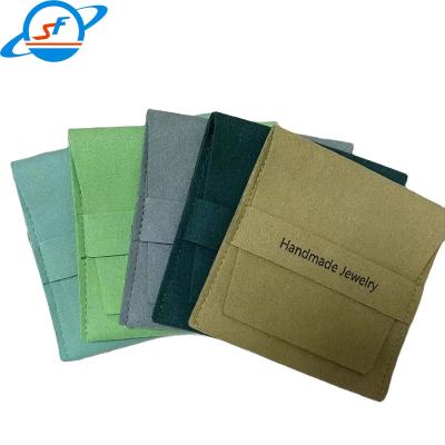 China Skin Friendly Microfiber Jewelry Pouch  Bracelets Earrings Jewelry Envelope Pouch for sale