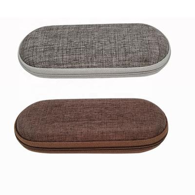 China Linen FELT Zipper Eyeglass Case  Sports Sunglasses Case 164mm Length for sale