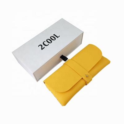 China Microfibra irregular Gafas bolso Gafas de sol Caja de cajón aspecto lujoso en venta