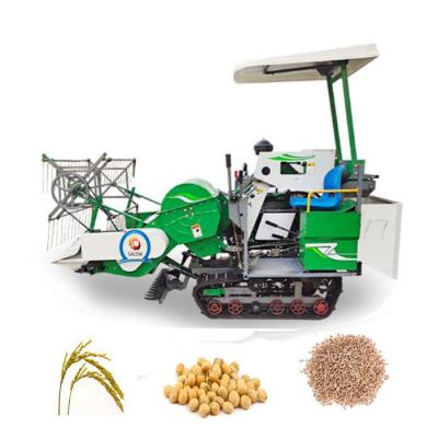 China Hot Selling Mini Rice Soybean Bean Harvester Diesel Engine Wheat Harvesting Combine Machine for sale