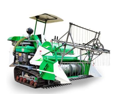 China Hot Selling Rice Crawler Combine Rice Harvester Paddy Self Propelled Harvester for sale