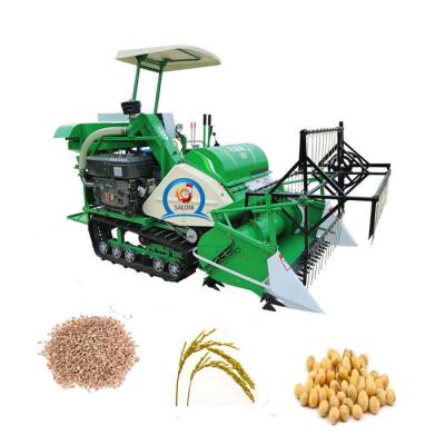 China High quality wheat rice hot sale wheat diesel harvester comfortable engine harvesting rail chain machine for sale