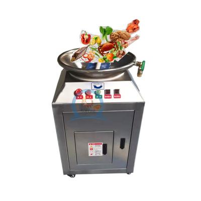 China Hotel kitchen swill food waste crusher shredder dispose/full automatic food waste composting machine for sale