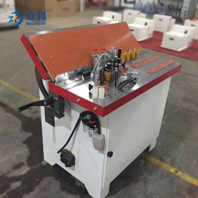 China Machinery Repairs Workshop Woodworking Tilting Bevel Edge Dark Edging Machine Table Bander Manual Edge Bander for sale