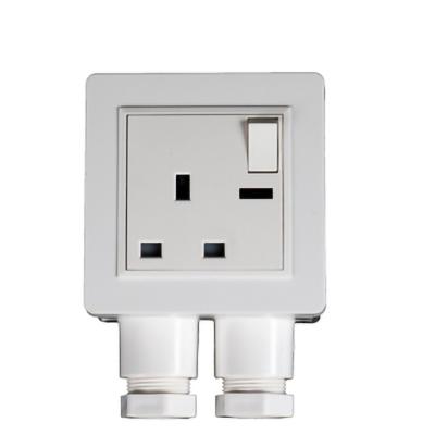 China Factory Direct Sale 250V 16A Industrial Combination Socket Booth British Standard Electrical Switch for sale