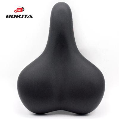 China China Supplier Single Black PU Bicycle Seat Leather Super Lightweight Bike Saddle For City Bike for sale