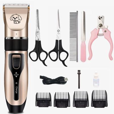 China Viable Professional Professional Pet Hair Trimmer Trimmer Haircut Machine Set Rechargeable Cat Dog Hair Kit for sale