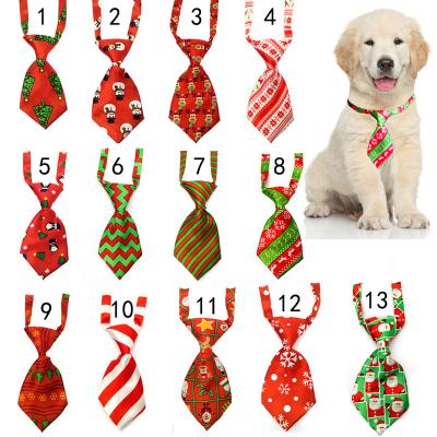 China Lovely Viable Christmas Gift Bow Tie Dog Cat Collar Necktie Pet Christmas Adjustable Fashionable Tie for sale