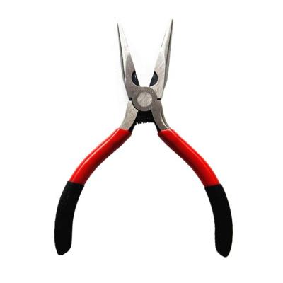 China Cutting Pliers Black 5inch Mini Plier Round Long Bent Nose Side End Cutter Tool High Quality Wide Nose Carbon Steel Pliers for sale