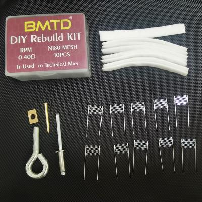 China Instock Ecig DIY Accessory DIY Coil Plug & Play Tool Kit Rebuilt Kit For RPM2 VM2 Ni80 Mesh RPM Coil for sale