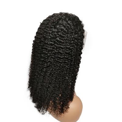 China Afro Kinky Curly Remy Brazilian Lace Front Wig Pre-plucked Hair 360 Lace Frontal Wig Kinky Curly Hair Lace Front Wig Wholesale Seller for sale