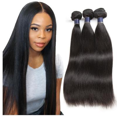 China Cheap Soft Straight 100% Virgin Hair Barely Shedding Soft Thick Smooth Weave Cuticle Aligned Virgin Brazilian Hair Bundles For Woman for sale