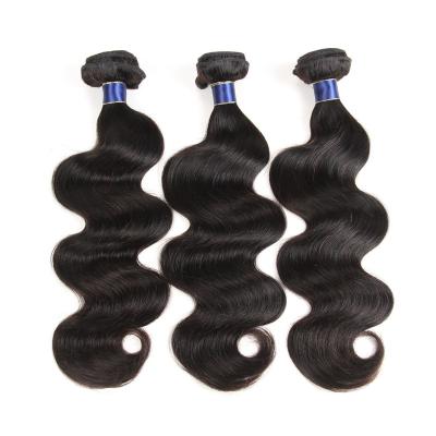 China Barely Shedding Soft Thick Soft Brazilian Hair Extensions Wholesale Body Wave Brazilian Virgin Hair Bundles With Frontal Closure for sale