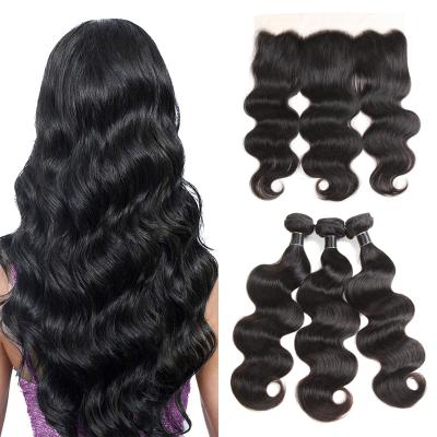 China Barely Shedding Soft Thick Smooth Factory Raw Virgin Brazilian Cuticle Aligned Hair , 10a Mink Virgin Brazilian Hair Weave Bundles Wholesale for sale